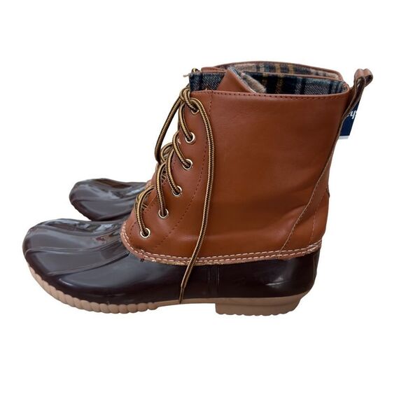 Cape Robbin Muriel Fashion Lace-Up Duck Boots Size 8 - Picture 6 of 16
